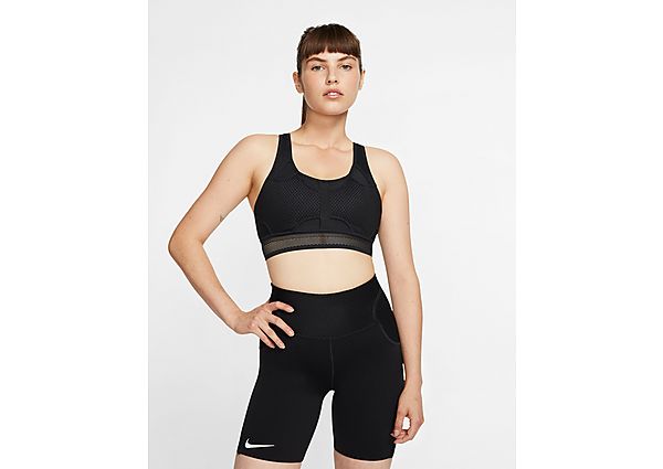 Nike Brassière de sport non rembourrée à maintien normal Nike Swoosh UltraBreathe pour Femme - Black