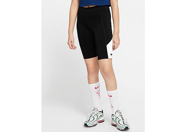 Nike Short Cycliste Trophy Fille - Black/White/Black, Black/White/Black