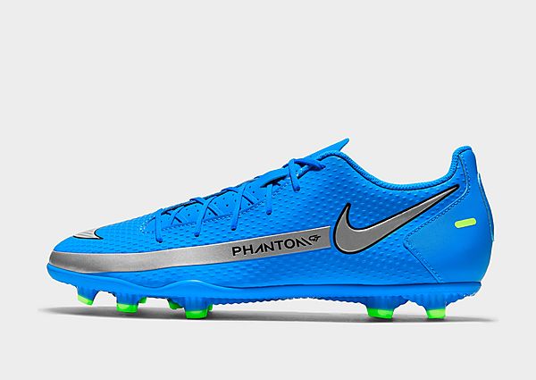 Nike Chaussures de football Black/Chile Red Phantom GT Club FG Homme - Photo Blue/Rage Green/Metalli