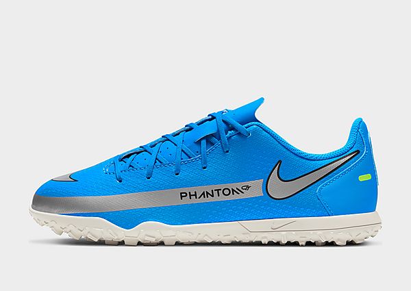 Nike Baskets Phantom GT Club TF Junior - Photo Blue/Rage Green/Metallic Silver, Photo Blue/Rage Gree