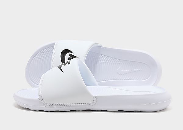 Nike Claquette Nike Victori One pour Femme - White/White/Black, White/White/Black