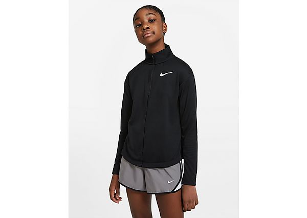 Nike Top Running 1/2 Zip Longues Manches Junior Fille - Black, Black