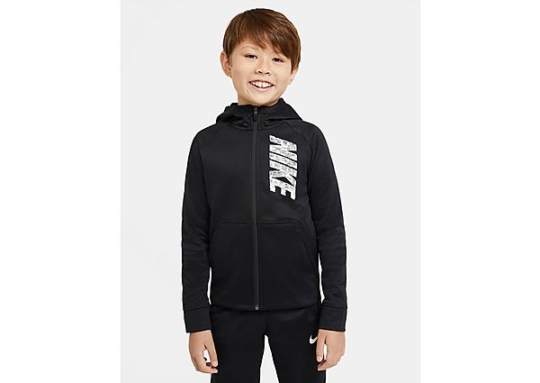 Nike Sweat à capuche de training à zip intégral et à motif Nike Therma pour Garçon plus âgé - Black/