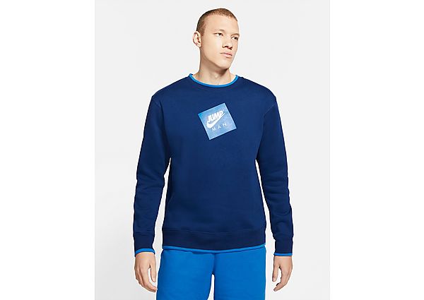 Nike Sweat-shirt en tissu Fleece Jordan Jumpman Classics pour Homme - Blue Void/Signal Blue, Blue Vo