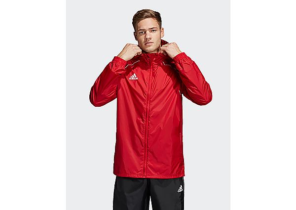 adidas Veste imperméable Core 18 - Power Red / White, Power Red / White
