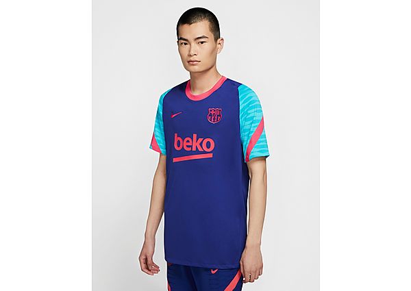 Nike Haut de football à manches courtes FC Barcelona Strike pour Homme - Deep Royal Blue/Deep Royal