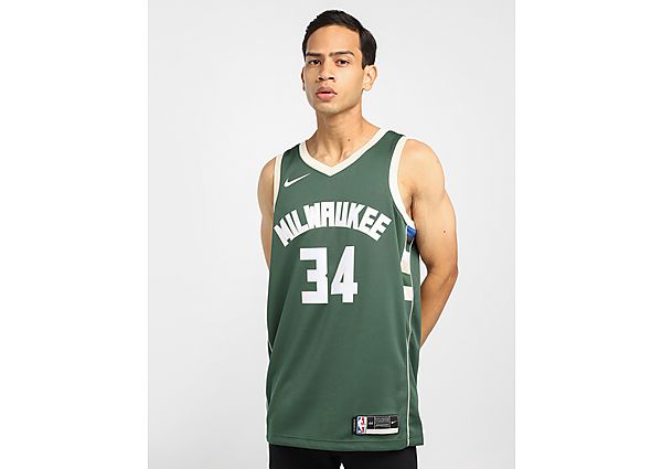 Nike Maillot Nike NBA Swingman Giannis Antetokounmpo Bucks Icon Edition 2020 - Fir/Flat Opal, Fir/Fl