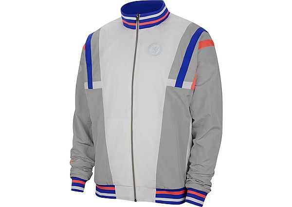 Nike Veste tissée Chelsea FC pour Homme - White/Matte Silver/Concord/Ember Glow, White/Matte Silver/