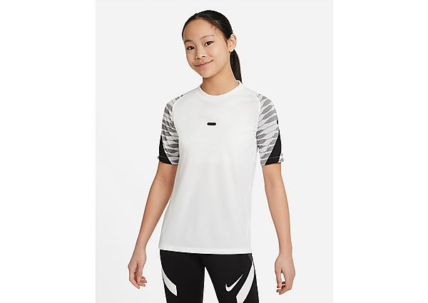 Nike Haut de football à manches courtes Nike Dri-FIT Strike pour Enfant plus âgé - White/Black/Black