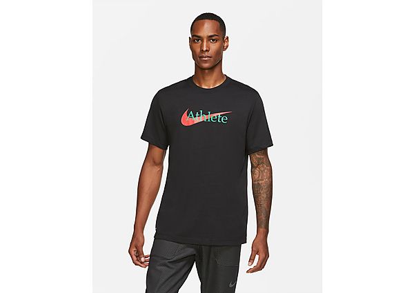 Nike Tee-shirt de training avec Swoosh Nike Dri-FIT pour Homme - Black, Black