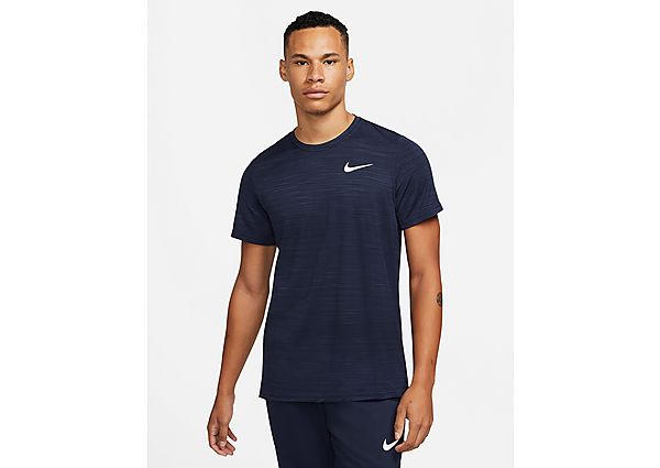 Nike Haut de training à manches courtes Nike Dri-FIT Superset pour Homme - Obsidian/White, Obsidian/