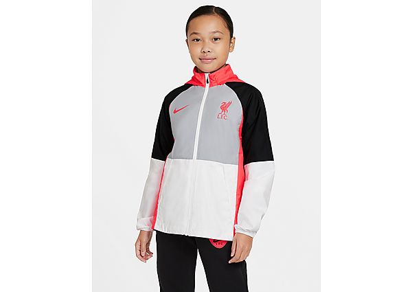 Nike Veste de football Liverpool FC AWF pour Enfant plus âgé - Wolf Grey/White/Black/Laser Crimson,