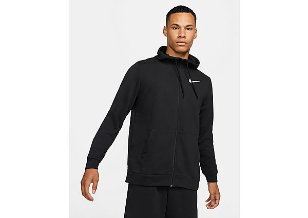 Nike Sweat à capuche et zip de training Nike Dri-FIT pour Homme - Black/White, Black/White