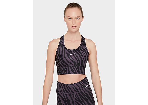 Nike Brassière de sport longue à maintien normal avec coussinet une pièce Nike Dri-FIT Swoosh Icon C