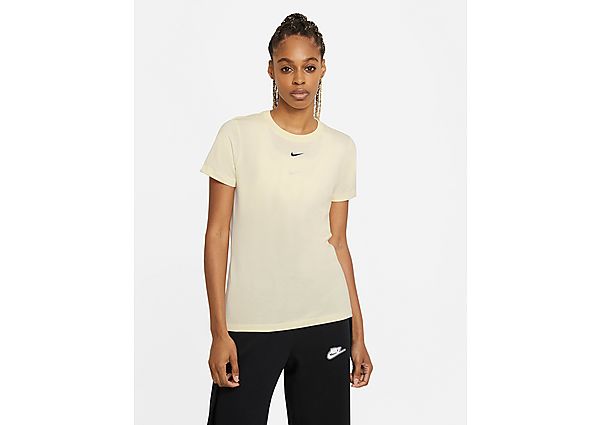 Nike T-Shirt Essential Logo Femme - Coconut Milk, Coconut Milk