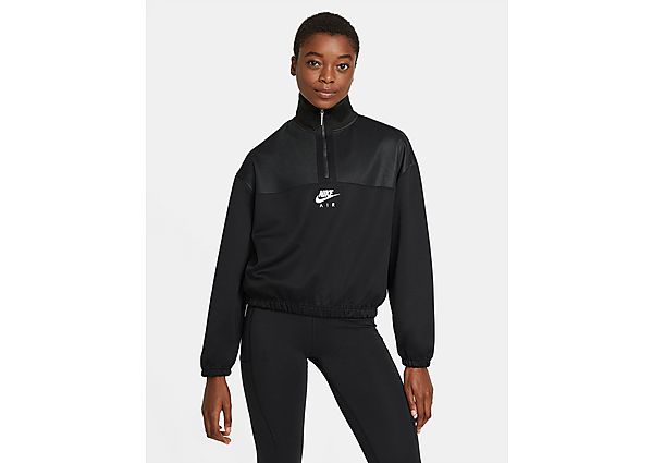 Nike Pull à 1/4 d e zip Nike Air pour Femme - Black/Black/White, Black/Black/White