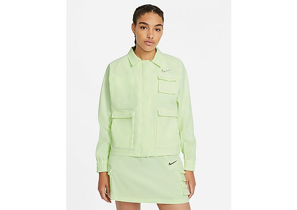 Nike Veste tissée Nike Sportswear Swoosh pour Femme - Barely Volt, Barely Volt