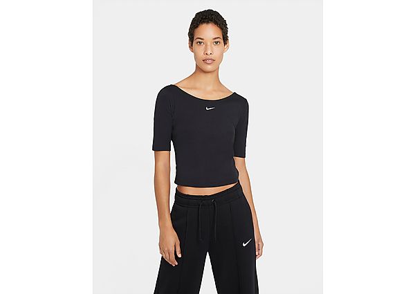 Nike Haut Nike Sportswear Essential pour Femme - Black/White, Black/White