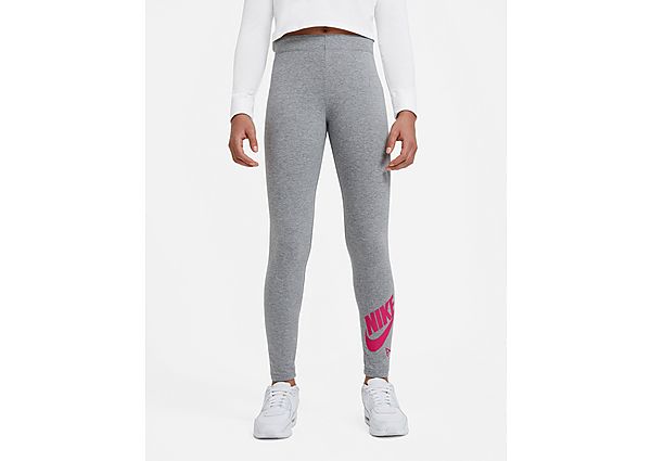 Nike Legging Nike Air Favorites pour Fille plus âgée - Carbon Heather/Fireberry, Carbon Heather/Fire