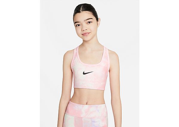 Nike Brassière de sport réversible à imprimé tie-dye Nike Swoosh pour Fille plus âgée - Arctic Punch