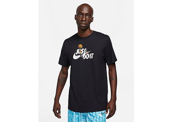 Nike Tee-shirt de basketball Nike « Just Do It » pour Homme - Black, Black