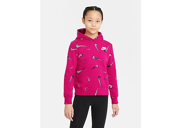 Nike Sweat à capuche avec imprimé Nike Sportswear pour Fille plus âgée - Fireberry/Black/White, Fire