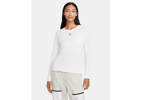 Nike Tee-shirt à manches longues Nike Sportswear pour Femme - White/Black, White/Black