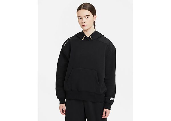 Nike Sweat à capuche en tissu Fleece Nike Sportswear pour Femme - Black/Black/White, Black/Black/Whi