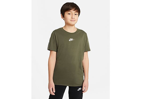 Nike Tape T-Shirt Junior - Cargo Khaki/White, Cargo Khaki/White