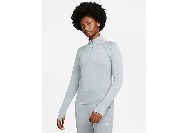 Nike Haut de running à demi-zip Nike Therma-FIT pour Femme - Particle Grey, Particle Grey