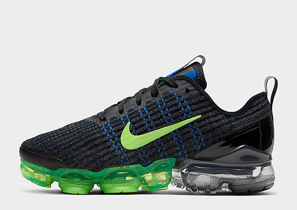 Nike Chaussure Nike Air VaporMax Flyknit 3 pour Enfant plus âgé - Black/Light Photo Blue/Fireberry/G