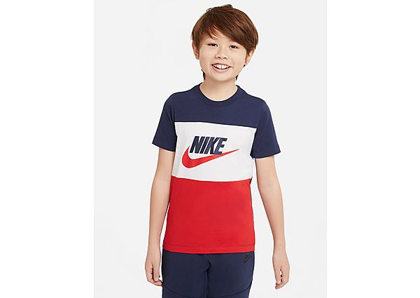 Nike Tee-shirt Nike Sportswear pour Garçon plus âgé - Midnight Navy/White/University Red, Midnight N