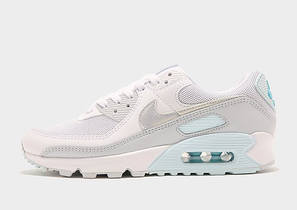 Nike Chaussure Nike Air Max 90 pour Femme - White/Glacier Blue/Lagoon Pulse/Pure Platinum, White/Gla