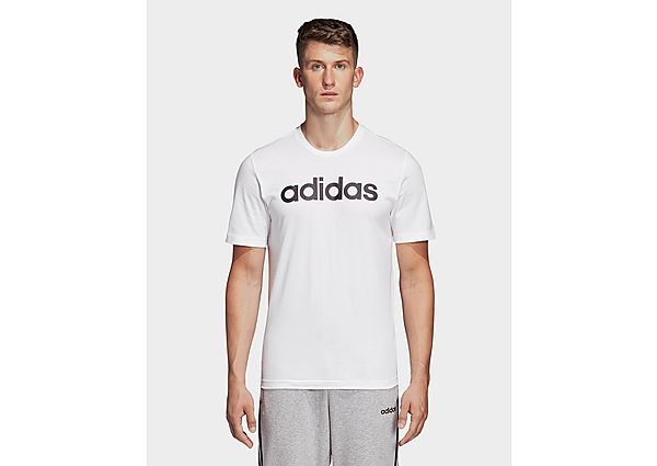 adidas T-shirt Essentials Linear Logo - White / Black, White / Black