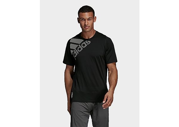 adidas T-shirt FreeLift Badge of Sport Graphic - Black, Black