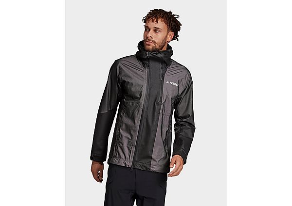 adidas Veste Terrex Waterproof Primeknit Rain - Black, Black