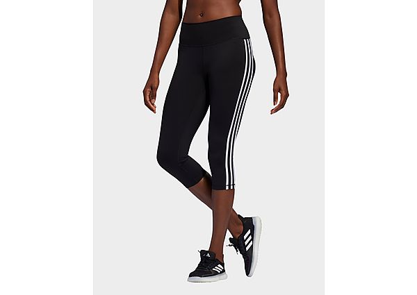 adidas Tight Believe This 2.0 3-Stripes 3/4 - Black / White, Black / White