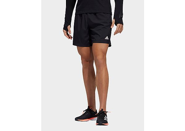 adidas Short Run It 3-Stripes PB - Black, Black