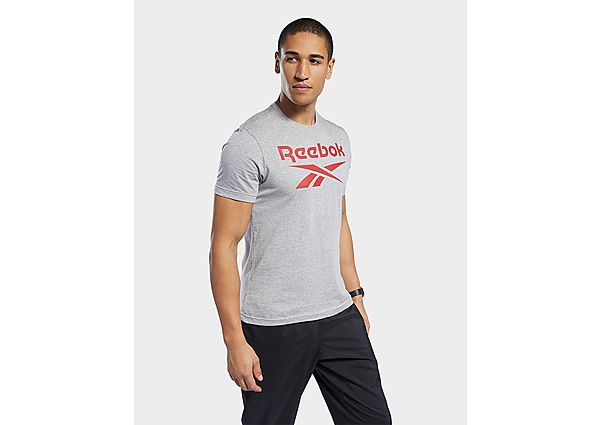 Reebok t-shirt imprimé series reebok stacked - Medium Grey Heather, Medium Grey Heather