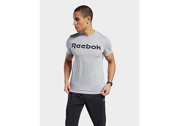 Reebok t-shirt graphic series linear logo - Medium Grey Heather, Medium Grey Heather