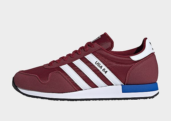 adidas Originals Chaussure USA 84 - Collegiate Burgundy / Cloud White / Blue, Collegiate Burgundy /