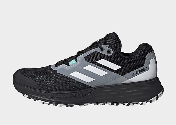 adidas Chaussure de trail running Terrex Two Flow - Core Black / Crystal White / Clear Mint, Core Bl