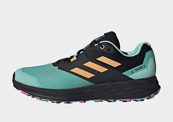 adidas Chaussure de trail running Terrex Two Flow - Acid Mint / Hazy Orange / Screaming Pink, Acid M