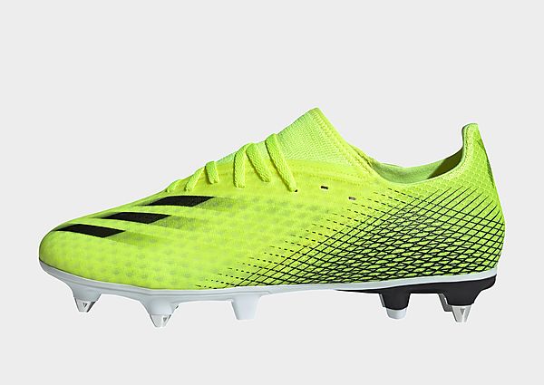 adidas Chaussure X Ghosted.3 Terrain gras - Solar Yellow / Core Black / Royal Blue, Solar Yellow / C