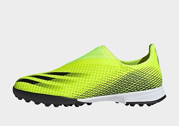 adidas Chaussure X Ghosted.3 Laceless Terrain Turf - Solar Yellow / Core Black / Royal Blue, Solar Y