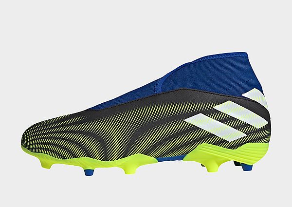 adidas Chaussure Nemeziz.3 Laceless Terrain souple - Core Black / Cloud White / Solar Yellow, Core B