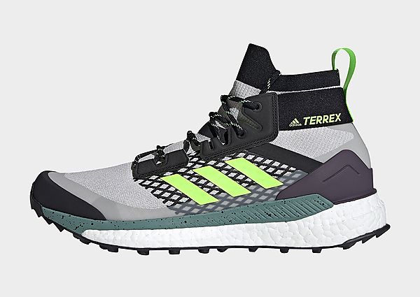 adidas Chaussure de randonnée Terrex Free Hiker - Grey Two / Core Black / Signal Green, Grey Two / C
