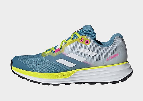 adidas Chaussure de trail running Terrex Two Flow - Hazy Blue / Crystal White / Acid Yellow, Hazy Bl