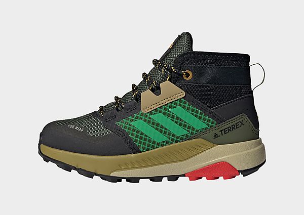 adidas Chaussure de randonnée Terrex Trailmaker Mid RAIN.RDY - Wild Pine / Vivid Green / Vivid Red,