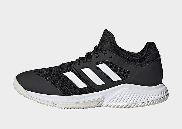 adidas Chaussure Court Team Bounce Indoor - Core Black / Cloud White / Silver Metallic, Core Black /